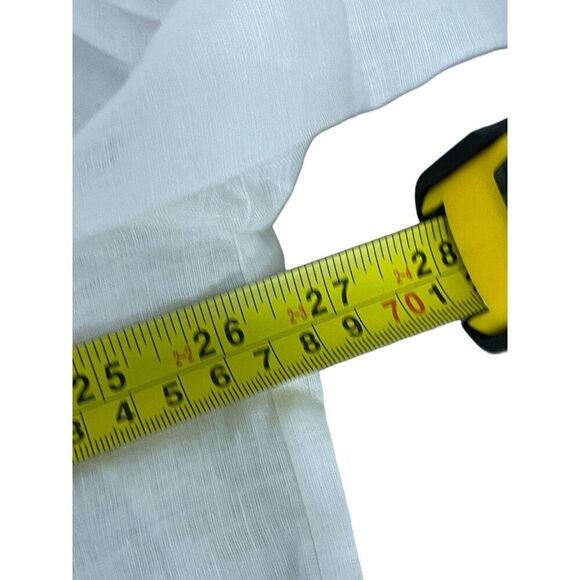 Massimo Dutti Womens Button Up Shirt S Small White Lined Oversized 9418/952 NWT - Picture 12 of 14